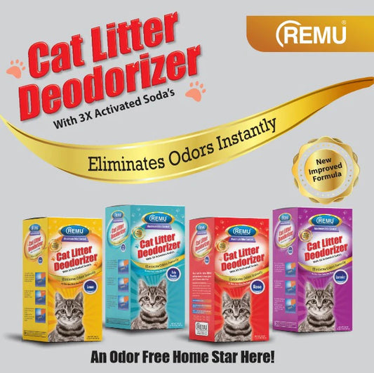 Remu Cat Litter Deodorizer with Activated Soda