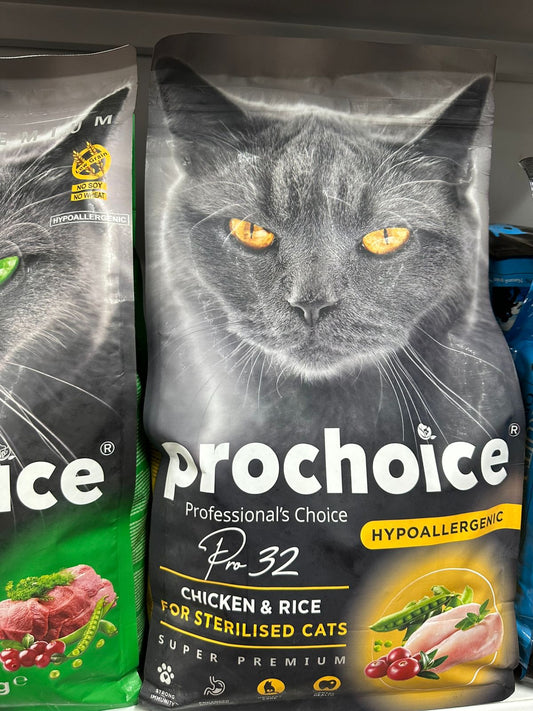 Prochoice Pro 32 & 36 Chicken & Rice |Lamb & Rice| Adult Cats